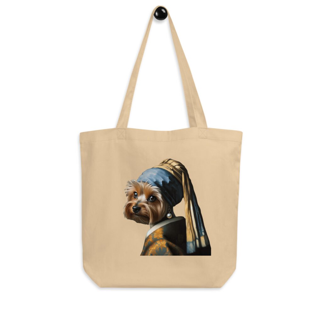 Yorkshire Terrier with Pearl Earring – Eco Tote Bag