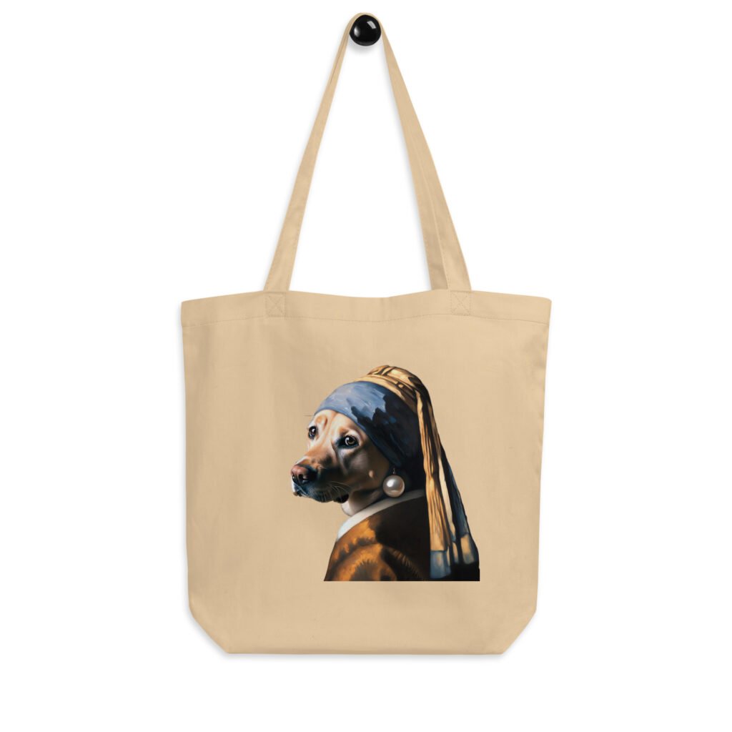 Labrador with Pearl Earring – Eco Tote Bag