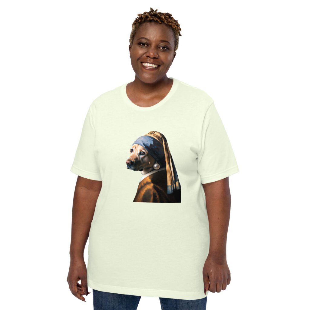 Labrador with Pearl Earring – Unisex T-Shirt