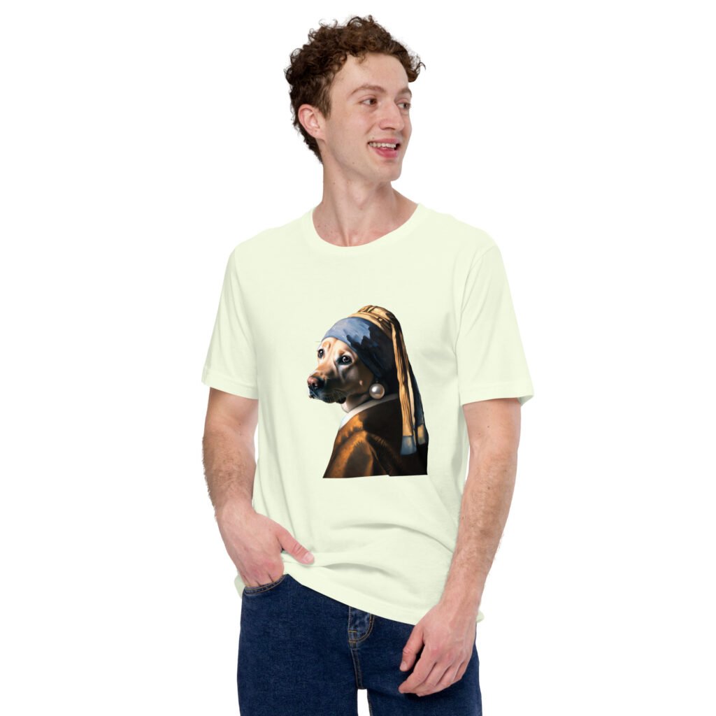 Labrador with Pearl Earring – Unisex T-Shirt