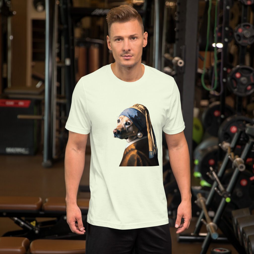 Labrador with Pearl Earring – Unisex T-Shirt