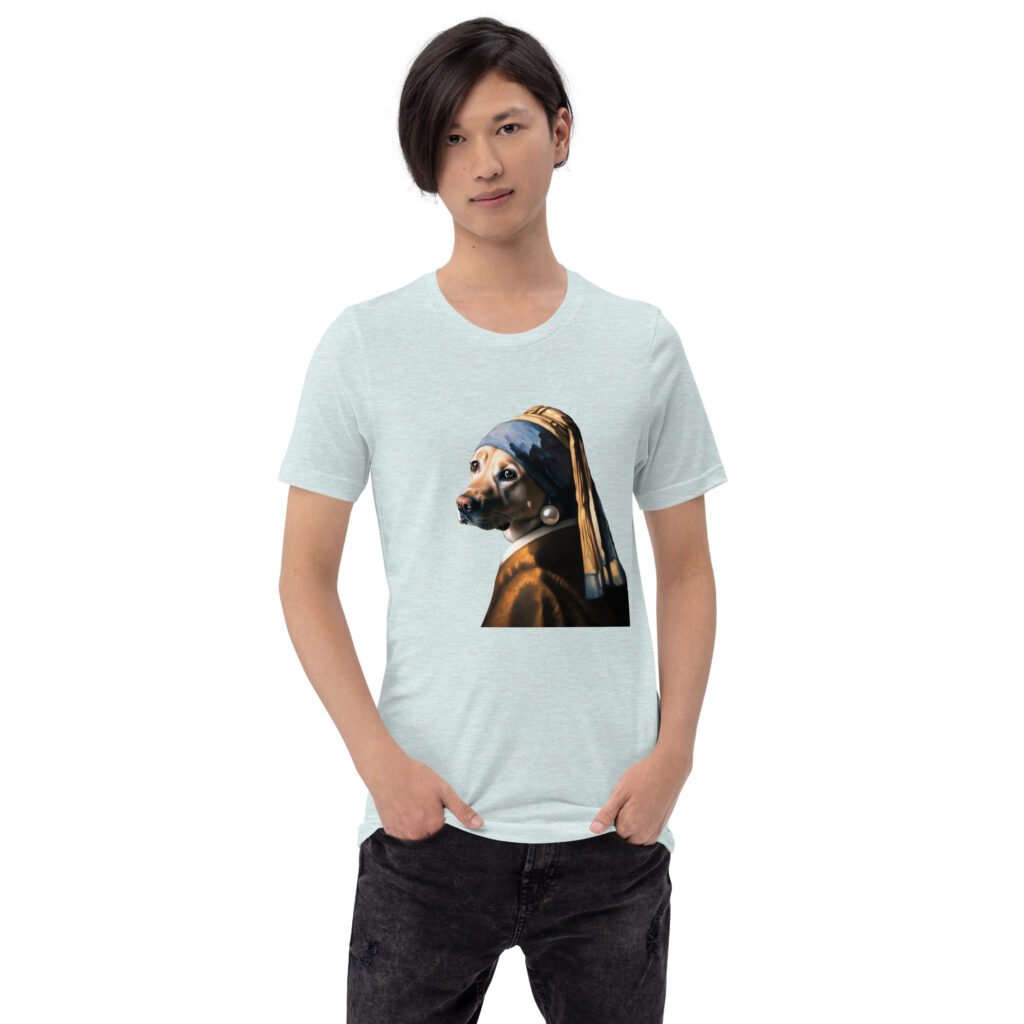 Labrador with Pearl Earring – Unisex T-Shirt