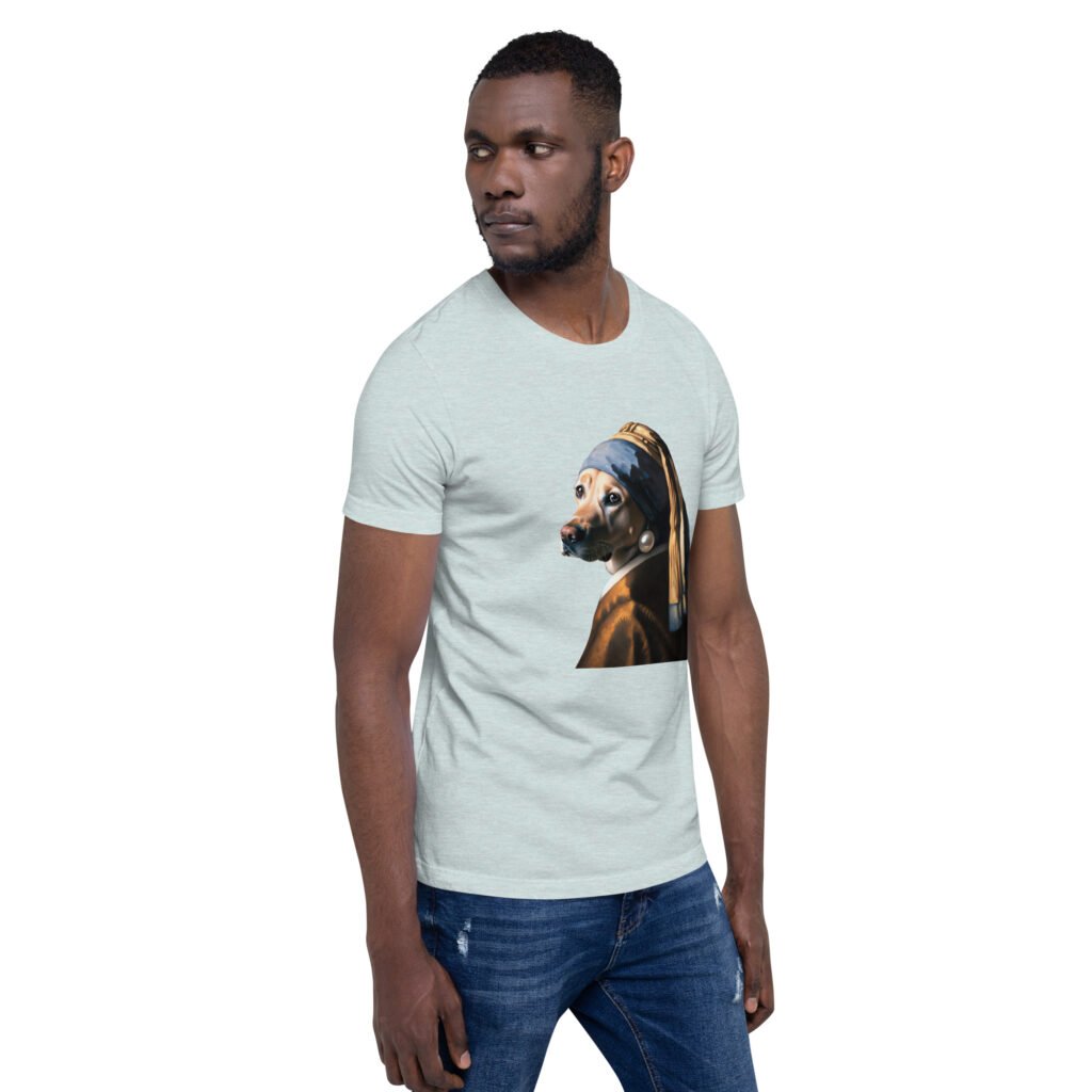 Labrador with Pearl Earring – Unisex T-Shirt