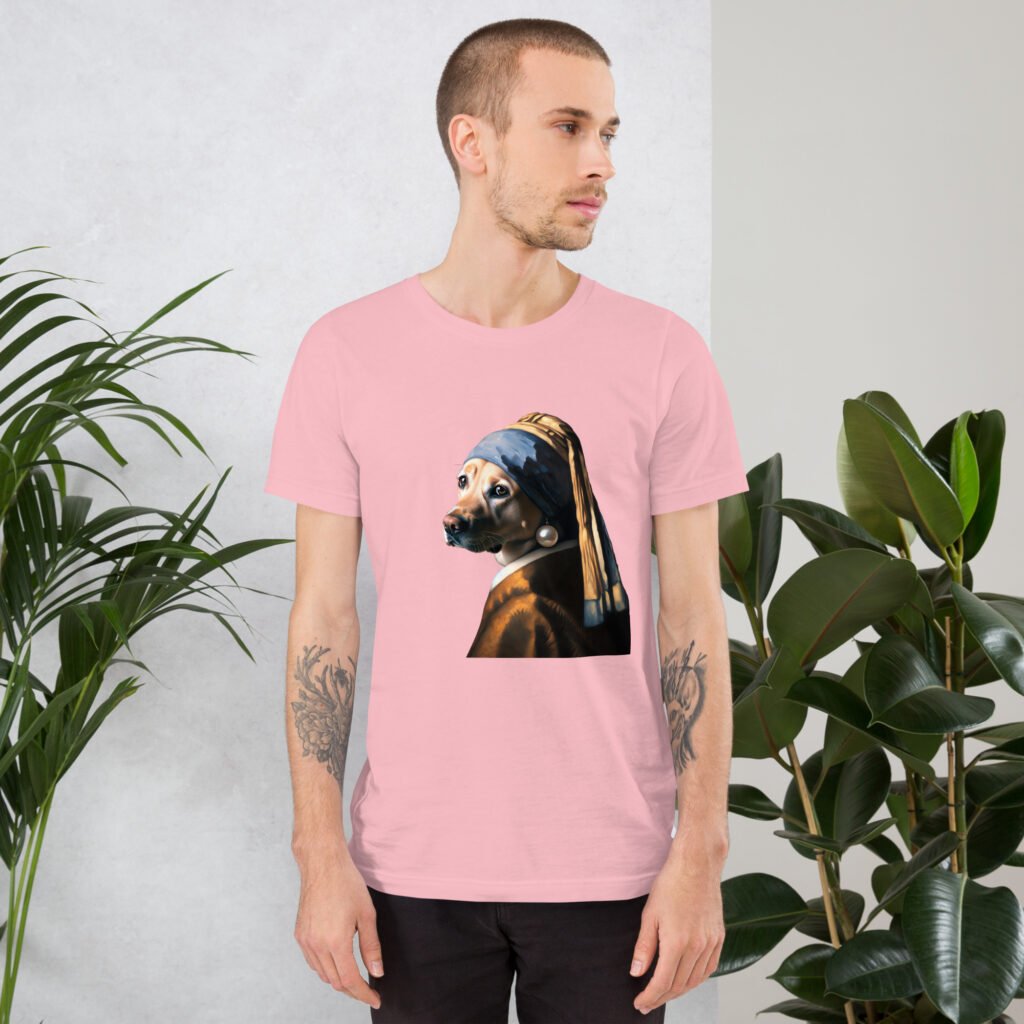 Labrador with Pearl Earring – Unisex T-Shirt