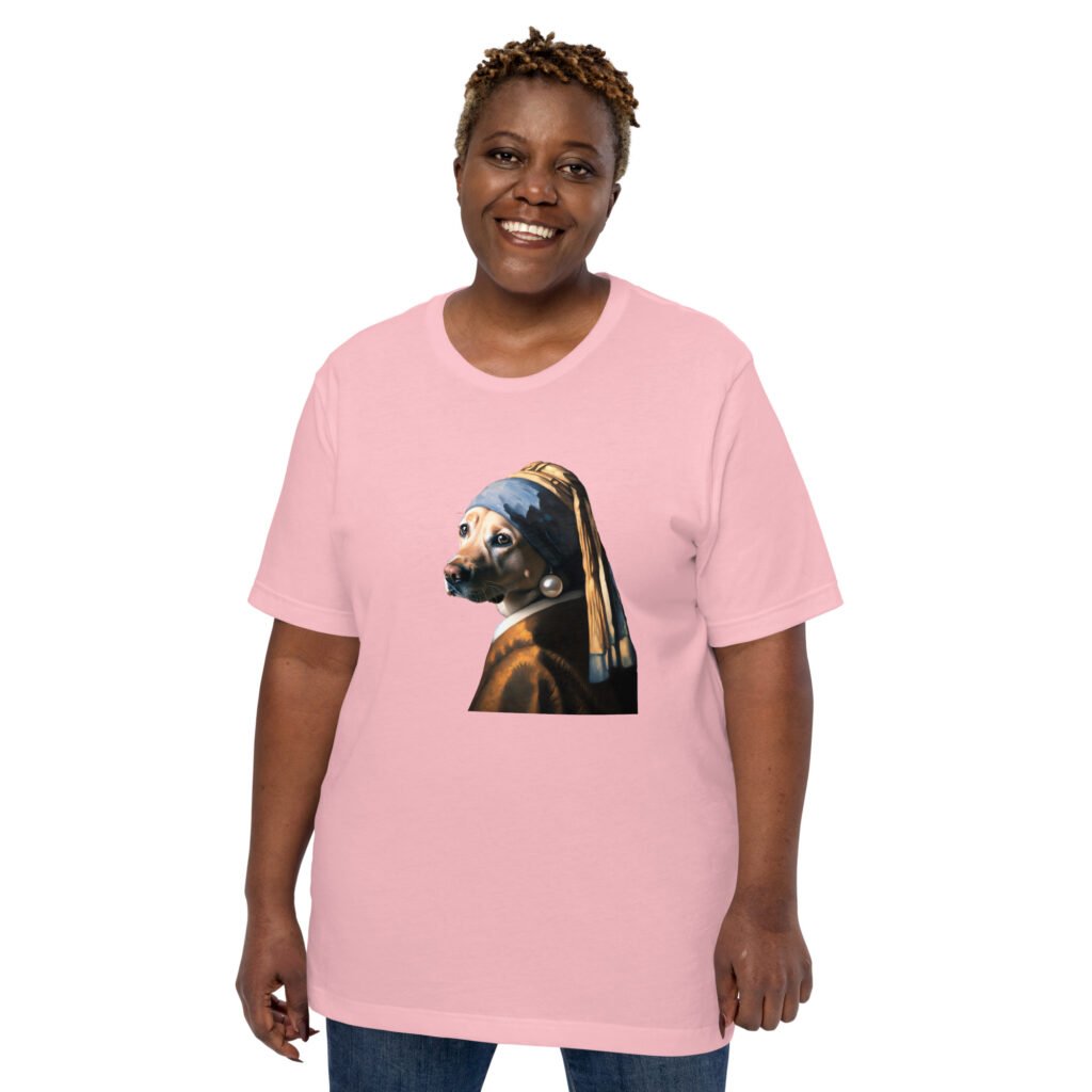 Labrador with Pearl Earring – Unisex T-Shirt