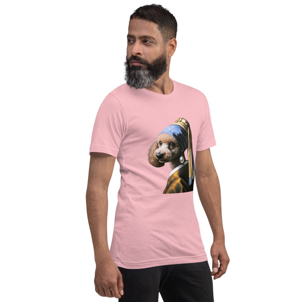 Poodle with Pearl Earring – Unisex t-shirt