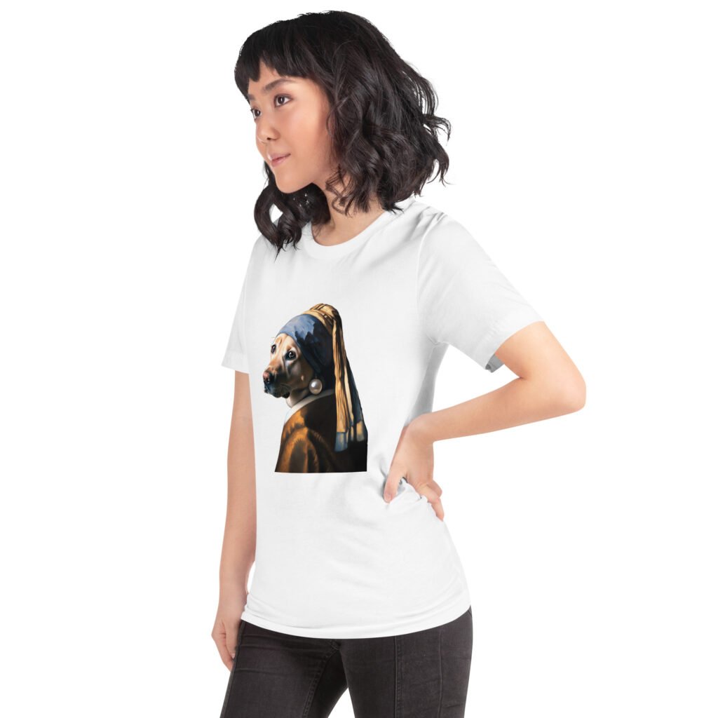 Labrador with Pearl Earring – Unisex T-Shirt