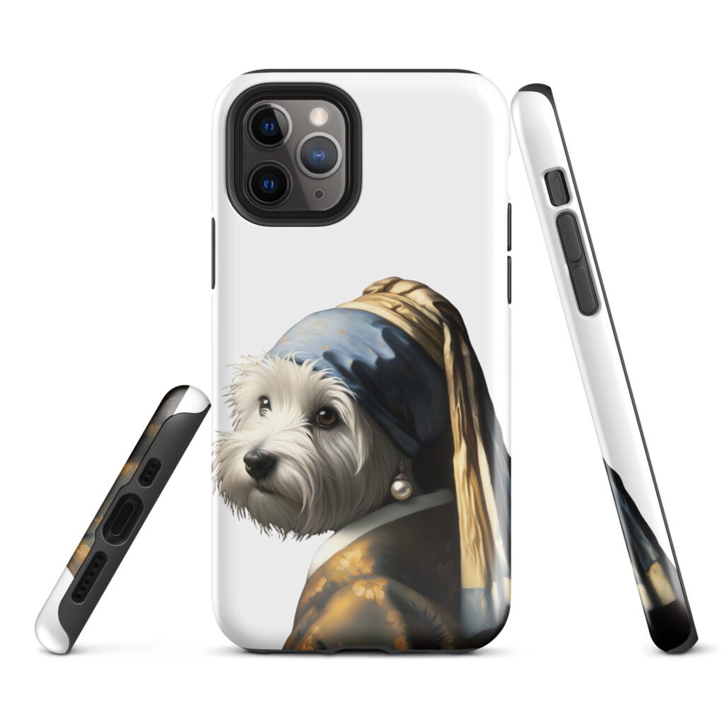 West Terrier with Pearl Earring – Tough Case for iPhone®