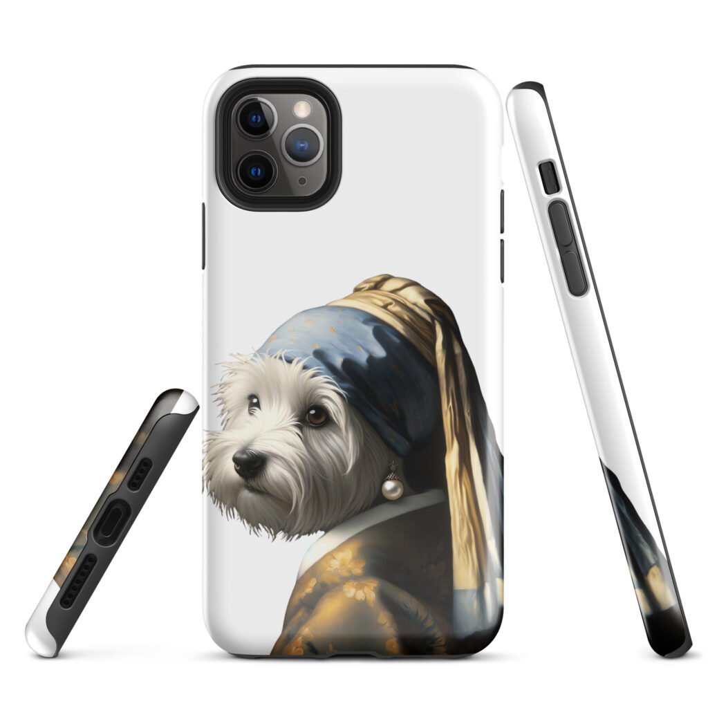 West Terrier with Pearl Earring – Tough Case for iPhone®