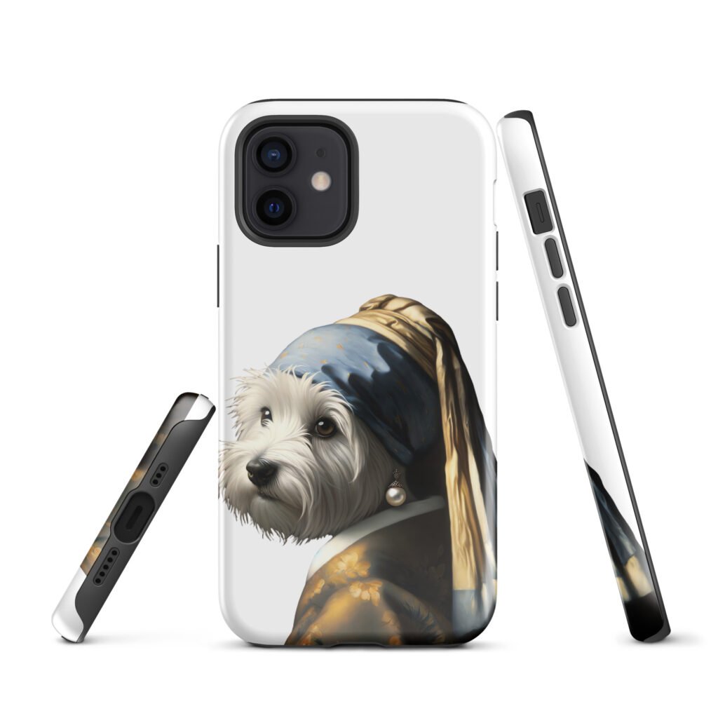 West Terrier with Pearl Earring – Tough Case for iPhone®