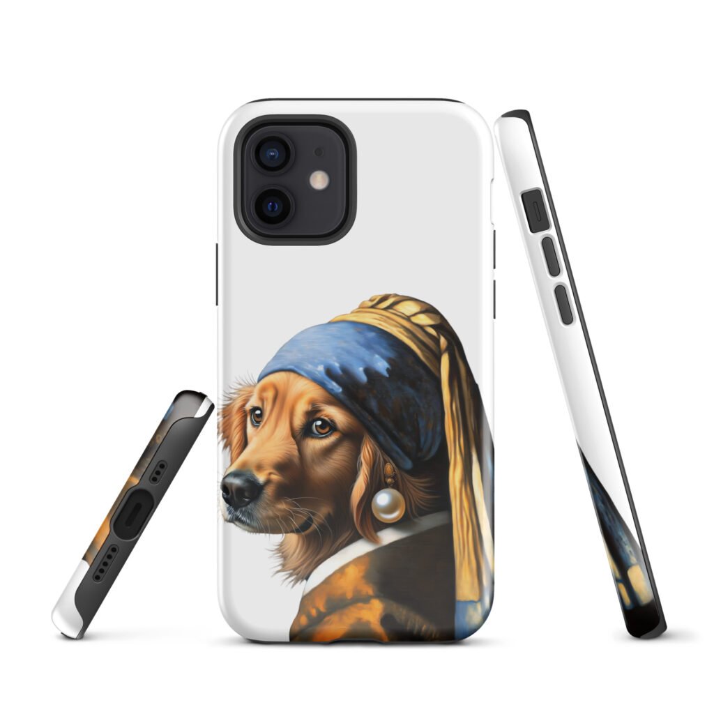 Golden Retriever with Pearl Earring – Tough Case for iPhone®