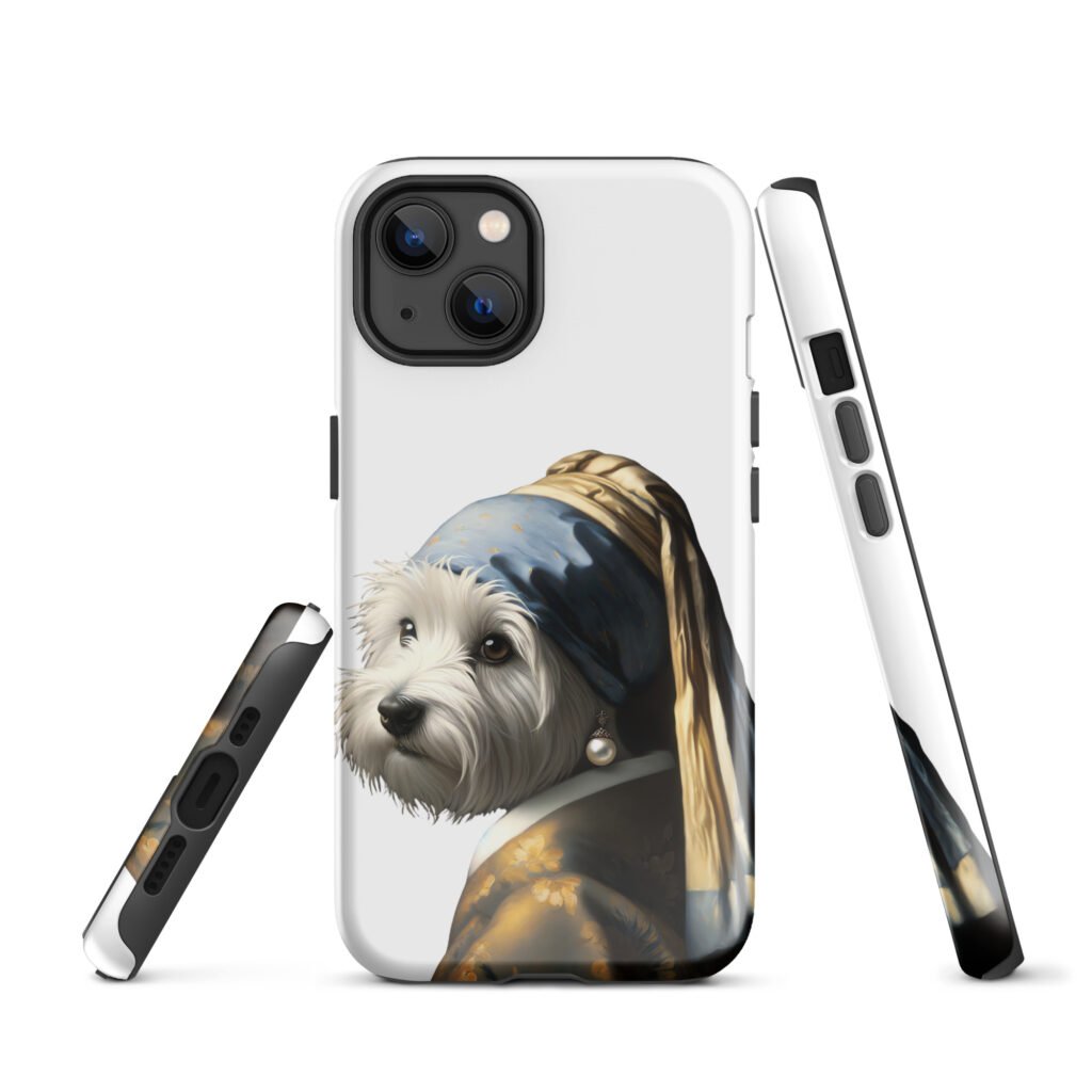 West Terrier with Pearl Earring – Tough Case for iPhone®