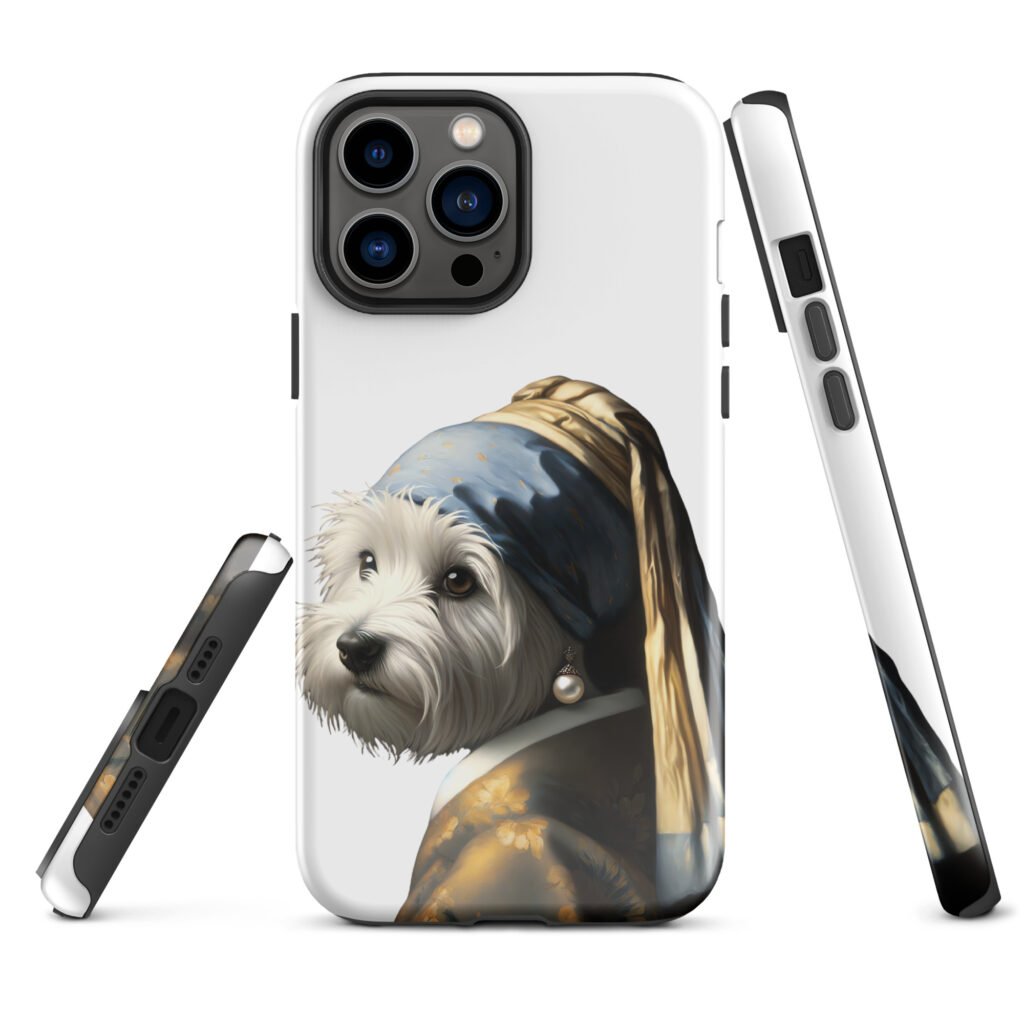 West Terrier with Pearl Earring – Tough Case for iPhone®