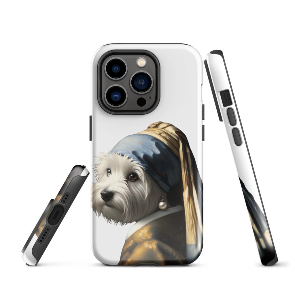 West Terrier with Pearl Earring – Tough Case for iPhone®