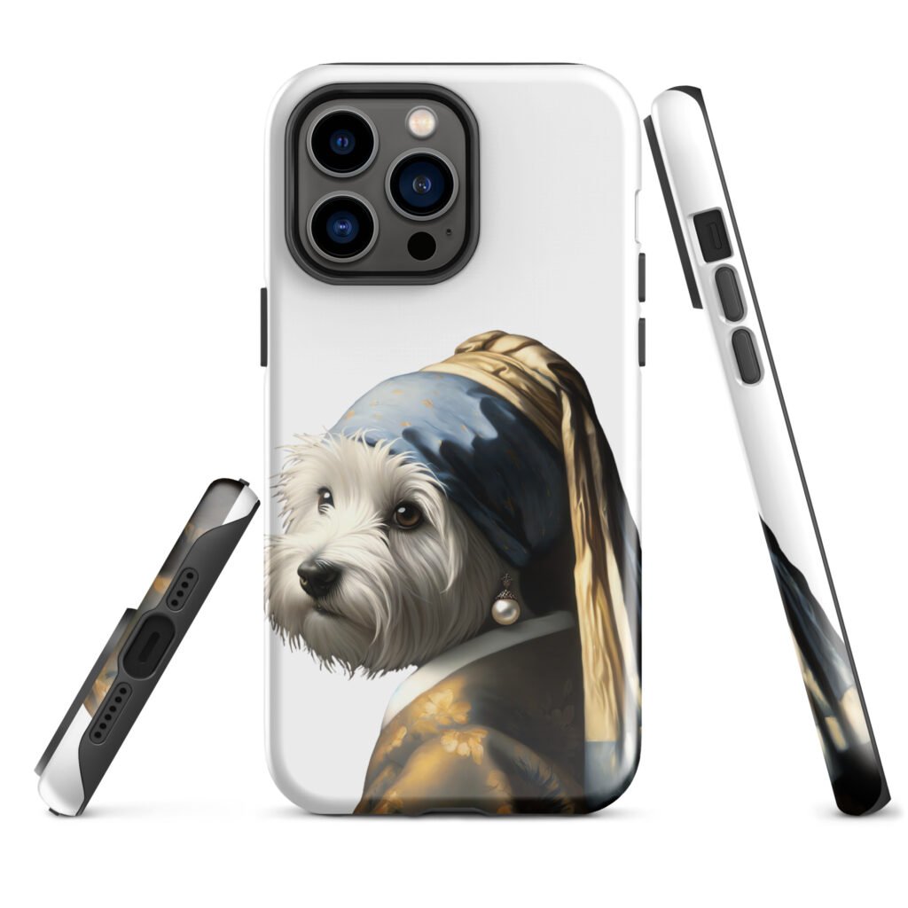 West Terrier with Pearl Earring – Tough Case for iPhone®