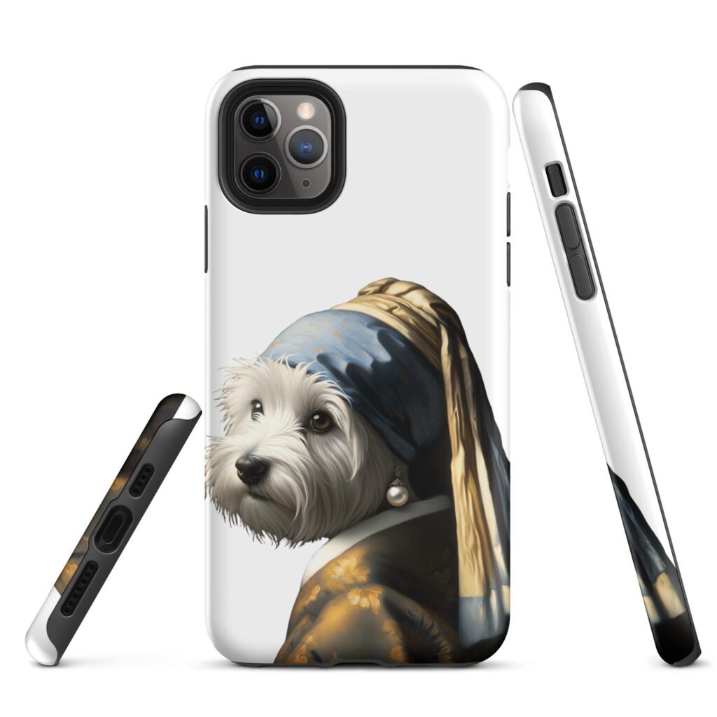 West Terrier with Pearl Earring – Tough Case for iPhone®