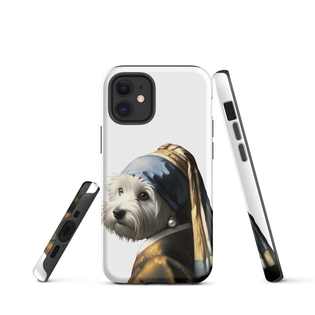 West Terrier with Pearl Earring – Tough Case for iPhone®