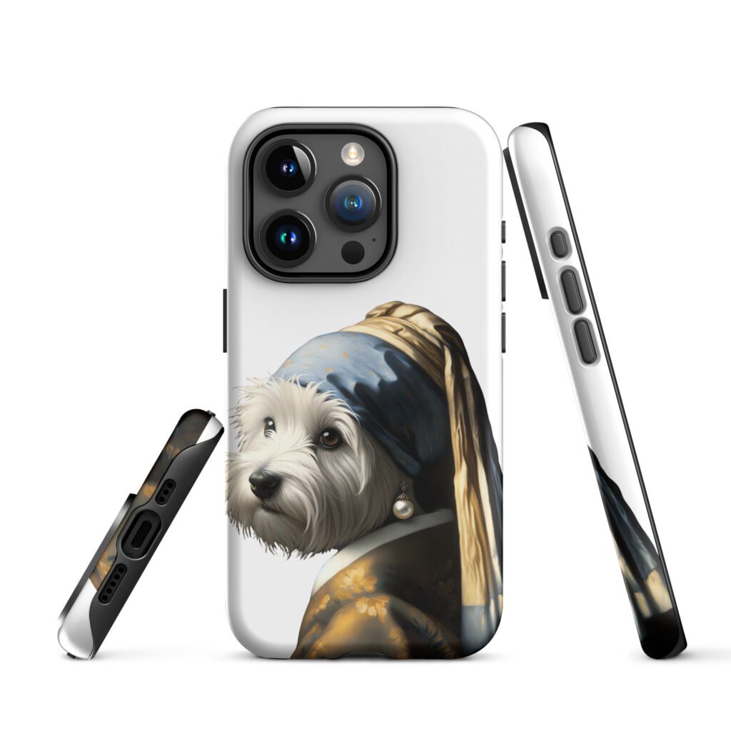 West Terrier with Pearl Earring – Tough Case for iPhone®