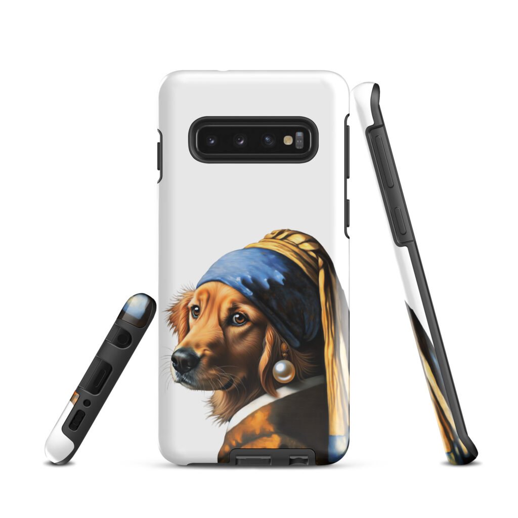 Golden Retriever with Pearl Earring – Tough case for Samsung®