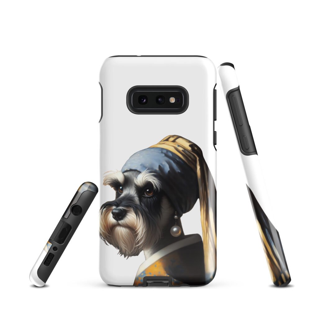 Miniature Schnauzer with Pearl Earring – Tough case for Samsung®