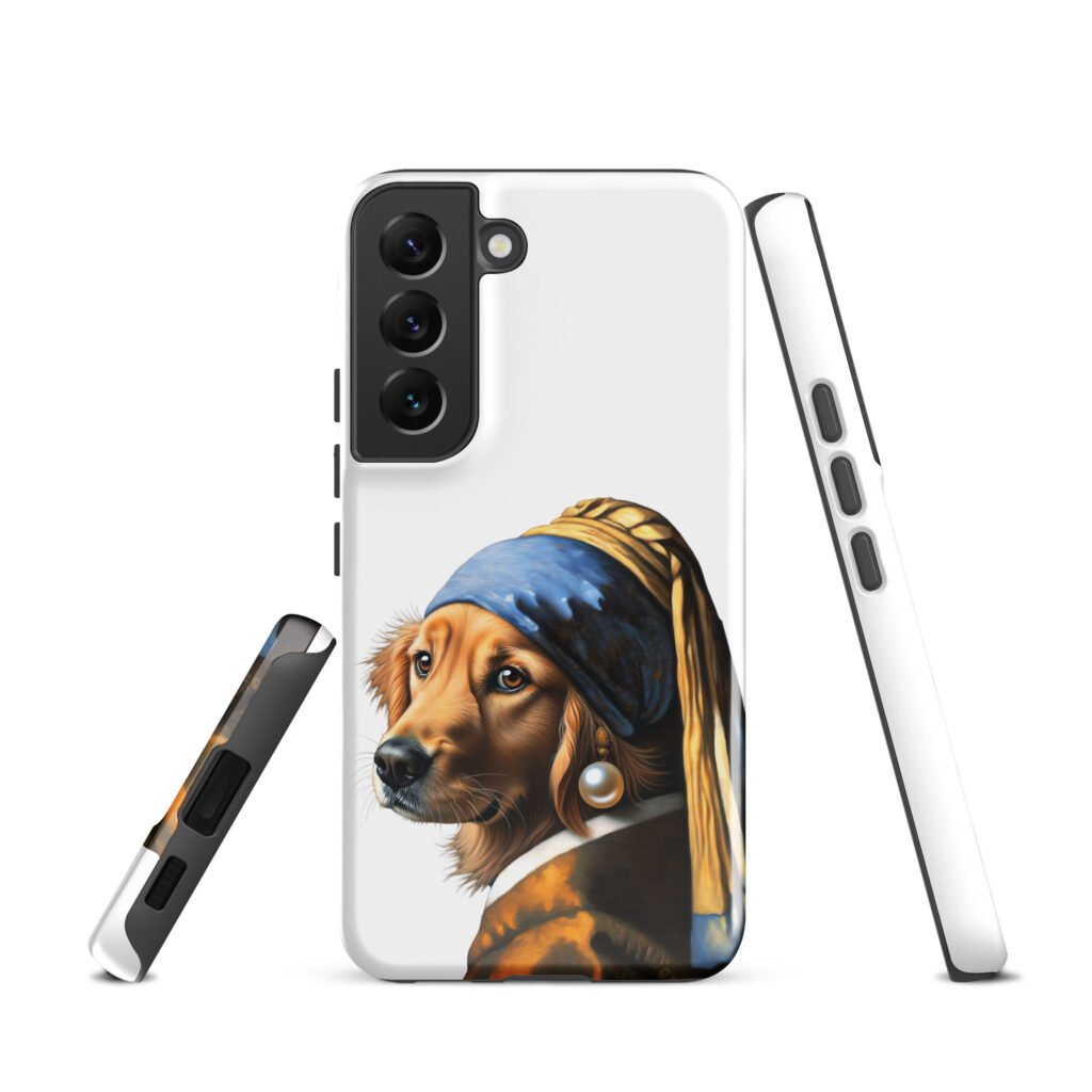 Golden Retriever with Pearl Earring – Tough case for Samsung®