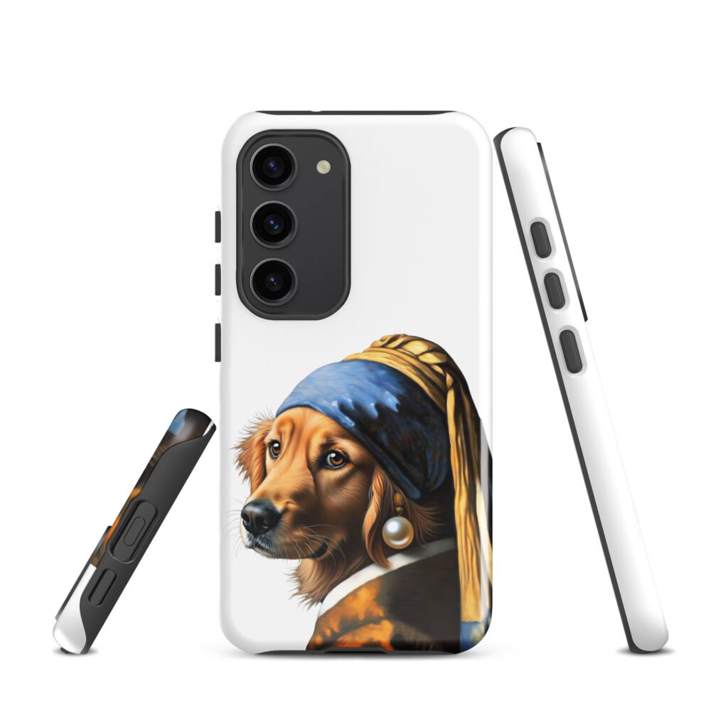 Golden Retriever with Pearl Earring – Tough case for Samsung®