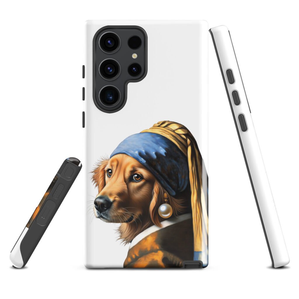 Golden Retriever with Pearl Earring – Tough case for Samsung®