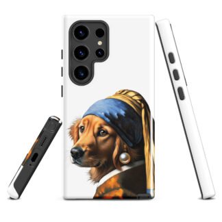 Golden Retriever with Pearl Earring – Tough case for Samsung® - Samsung Galaxy S24 Ultra