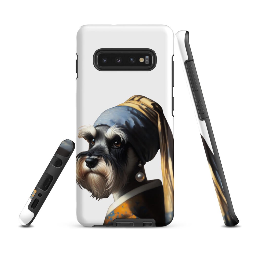 Miniature Schnauzer with Pearl Earring – Tough case for Samsung®