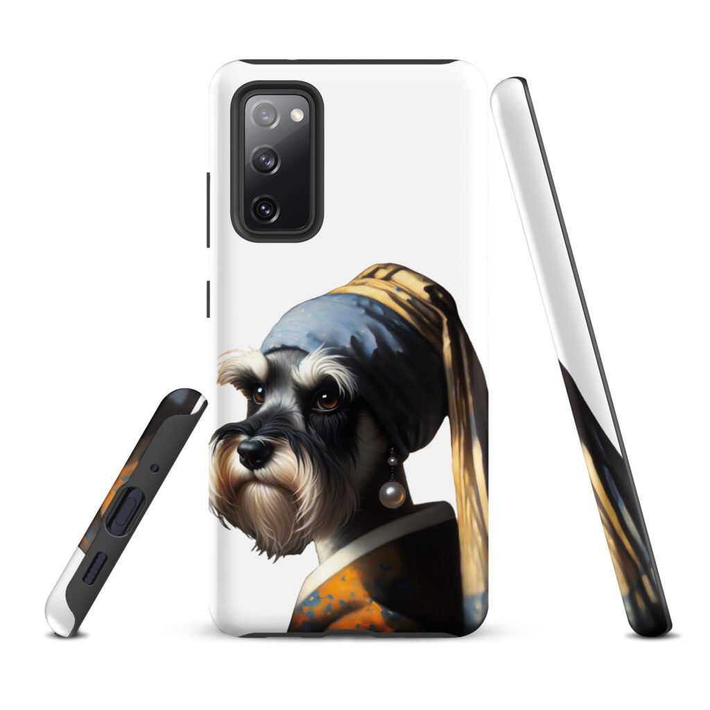 Miniature Schnauzer with Pearl Earring – Tough case for Samsung®