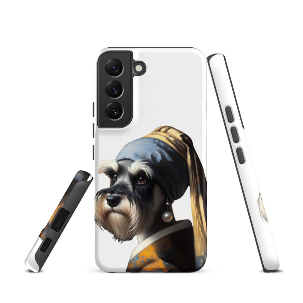 Miniature Schnauzer with Pearl Earring – Tough case for Samsung®