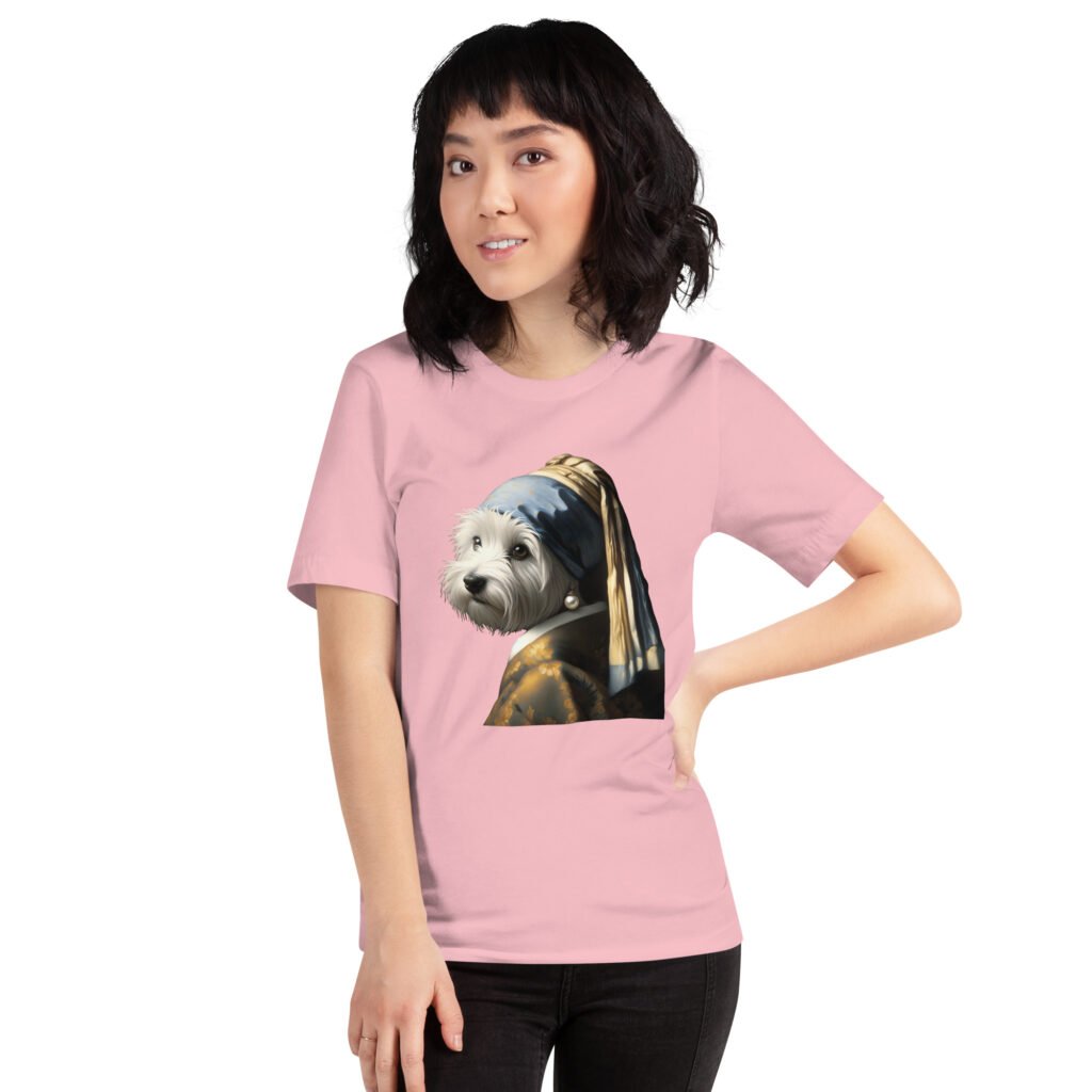 West Terrier with Pearl Earring – Unisex T-Shirt