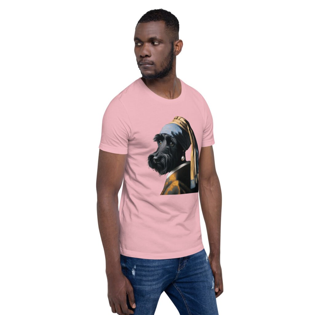 Scottish Terrier with Pearl Earring – Unisex T-Shirt