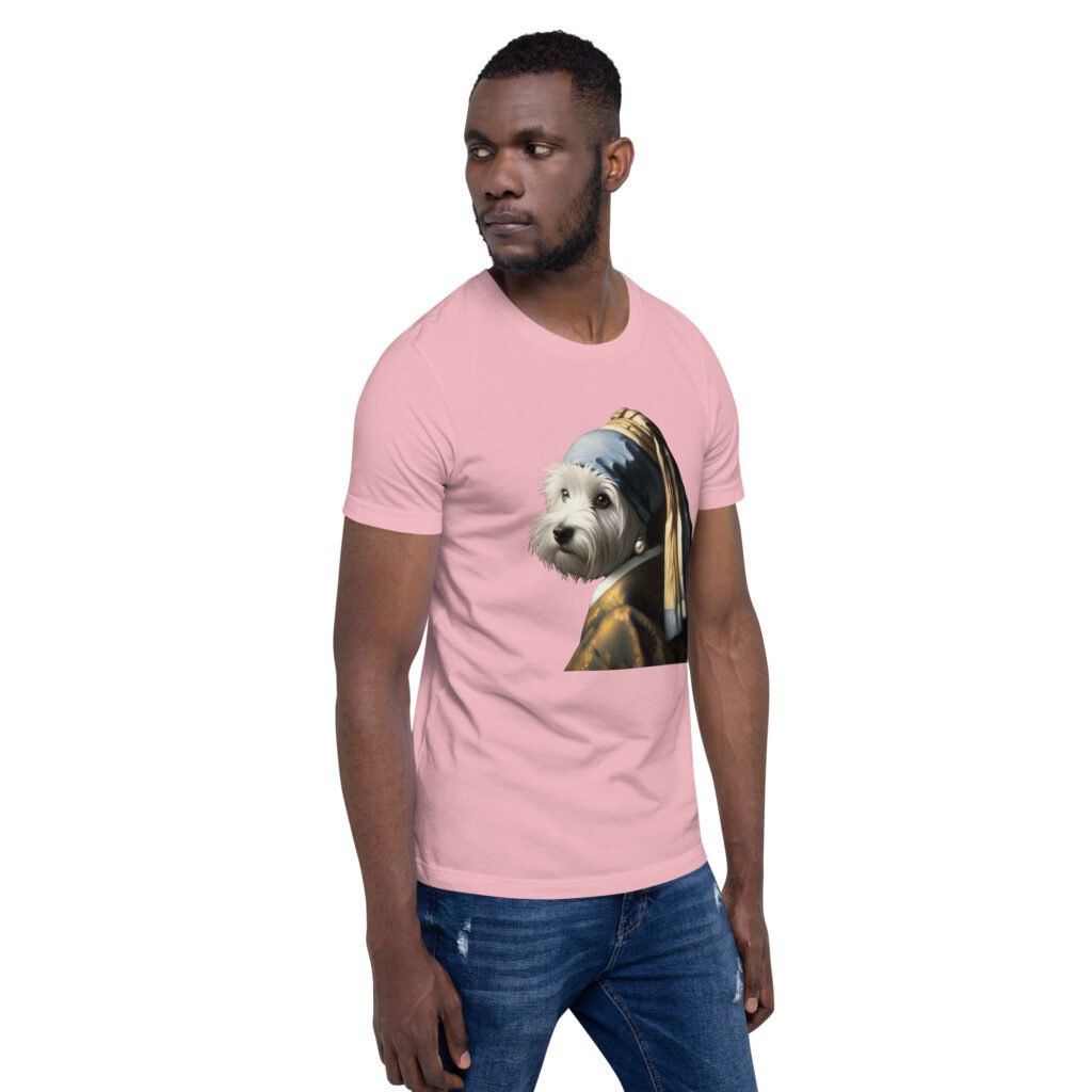 West Terrier with Pearl Earring – Unisex T-Shirt